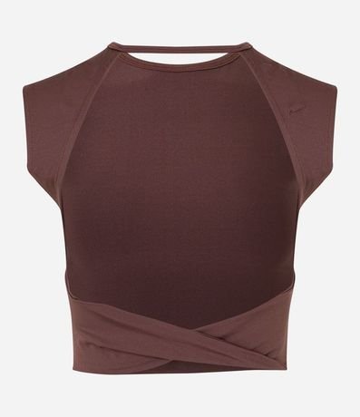 Blusa Cropped en Microfibra con Espalda Abierta 6