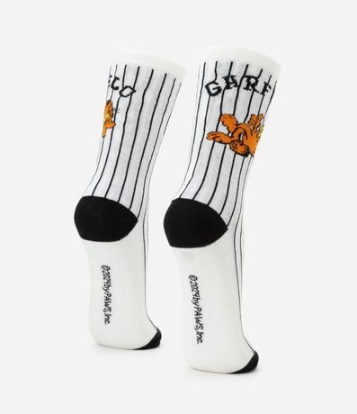 Media Caña Larga en Algodón con Estampa Garfield 3