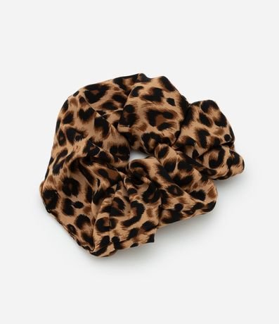 Scrunchie Grande con Estampado Animal Print