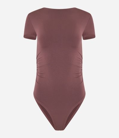 Body Manga Corta con Fruncidos y Espalda Abierta 6