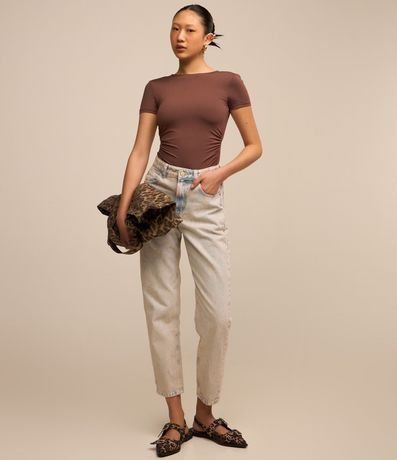 Body Manga Corta con Fruncidos y Espalda Abierta 2