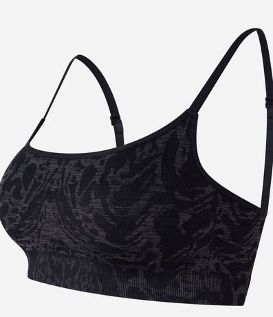Top Deportivo Seamless con copa y Jacquard Animal Print leopardo 6