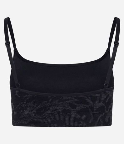 Top Deportivo Seamless con copa y Jacquard Animal Print leopardo 7