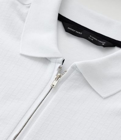Remera Polo en Algodón con Cremallera en el Cuello 10