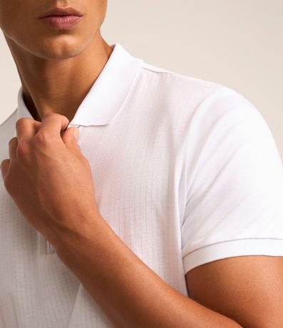 Remera Polo en Algodón con Cremallera en el Cuello 4