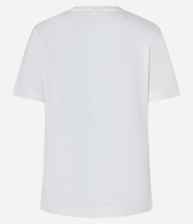 Blusa en Flamé con Cuello V y Bordado de Langostas 8
