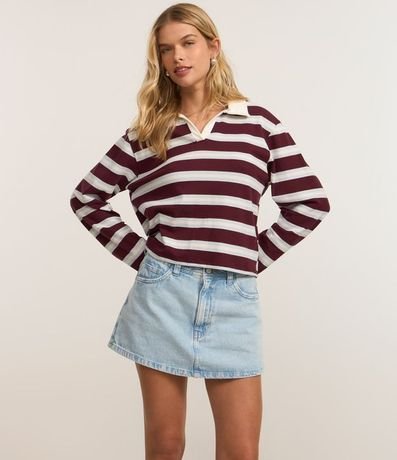 Short Pollera Corto en Jeans con Tiro Alto 2