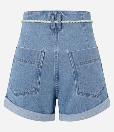 Short Baggy en Jeans con Cinturón de Cordón 5