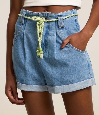 Short Baggy en Jeans con Cinturón de Cordón 3