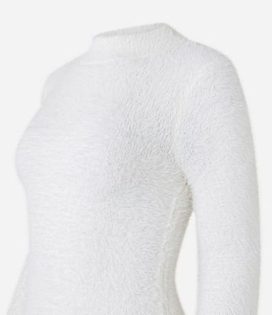 Suéter de Punto con Cuello Alto y Peluche 5