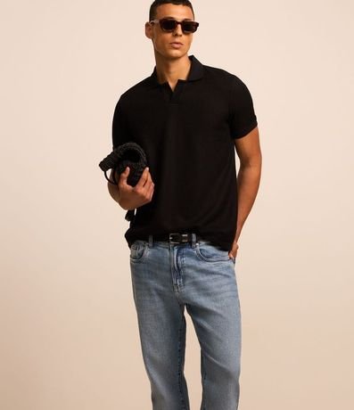 Pantalón Slim en Jeans Denim con Lavado y Pespunte 2