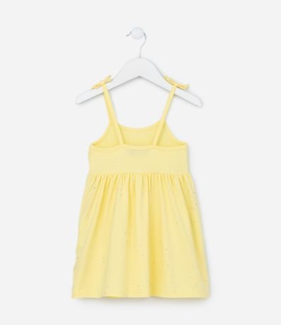 Vestido Infantil con Lazo en los Breteles y Brillos - Talle 1 a 5 años 2