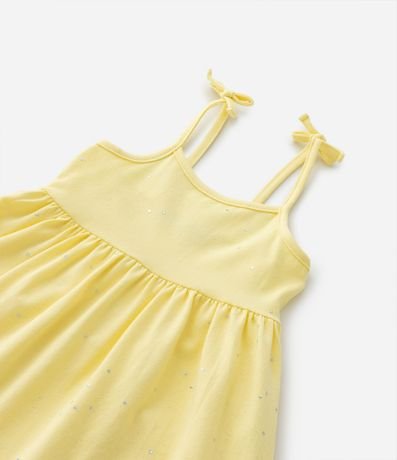 Vestido Infantil con Lazo en los Breteles y Brillos - Talle 1 a 5 años 5