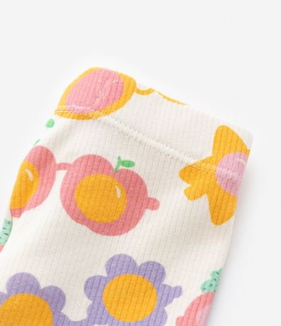 Bermuda Infantil Acanalada con Estampa óculos - Talle 1 a 5 Años 4