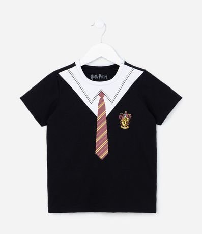 Remera Comfort Infantil con Capa y Estampa Grifinória Harry Potter - Talle 4 a 8 años 6