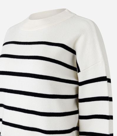 Suéter de Punto con Estampa Rayada 7