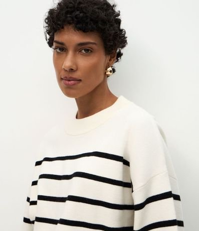 Suéter de Punto con Estampa Rayada 3