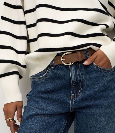 Suéter de Punto con Estampa Rayada 4