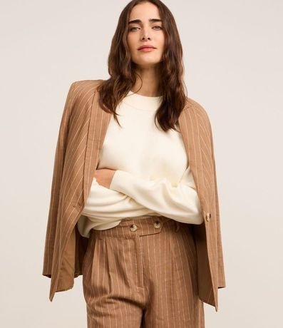 Buzo Suéter en Tricot con Puño Ajustado 3