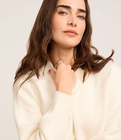 Buzo Suéter en Tricot con Puño Ajustado 4