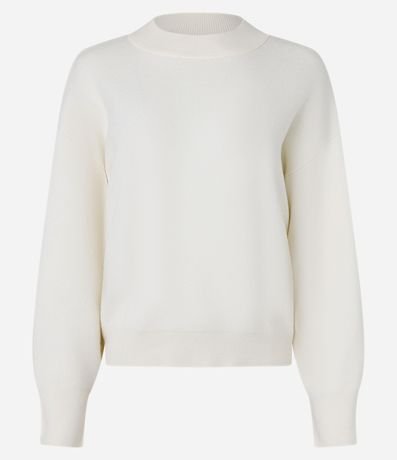 Buzo Suéter en Tricot con Puño Ajustado 6