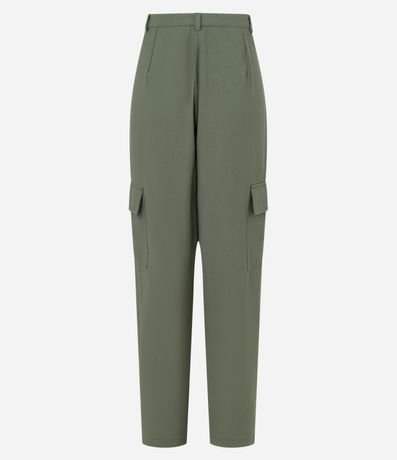 Pantalón Recto Sastrería con Bolsillos Cargo 2