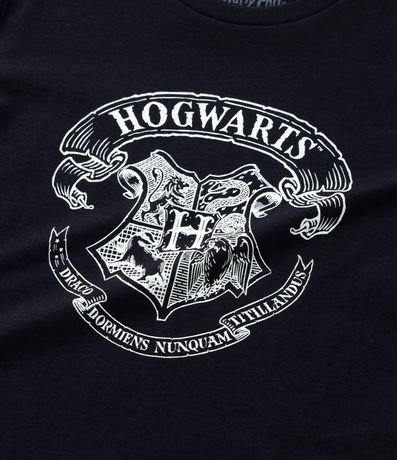 Remera Infantil con Estampa Escudo de Hogwarts que Brilla en la Oscuridad - Talle 7 a 14 años 4