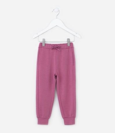 Pantalón Jogger Infantil en Modal con Recorte Lateral - Talle 1 a 5 años