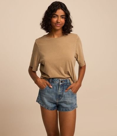 Short Hot Pants en Jeans Dirty y Abertura Lateral 2