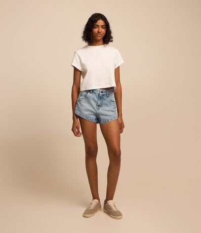 Short Hot Pants en Jeans Dirty y Abertura Lateral