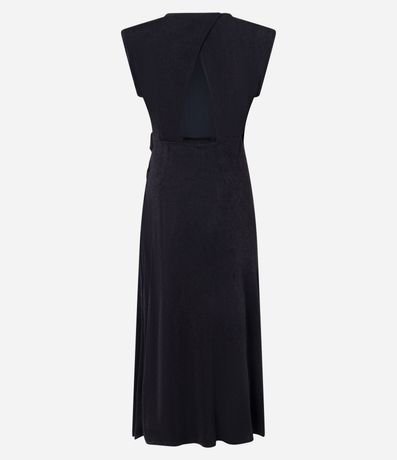 Vestido sin Manga en Jersey con Fruncido y Cutout 8