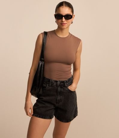 Short Mom en Jeans con Tiro Alto 2