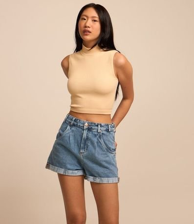 Short Baggy en Jeans y Bajo plegado 2
