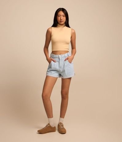 Short Baggy en Jeans y Bajo plegado 1
