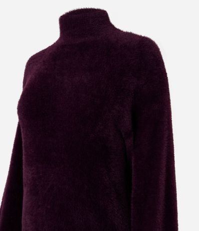 Suéter en Poliamida Afelpada con Cuello Alto 7