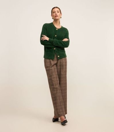 Cardigan en Poliamida Afelpada con Puños Largos 2