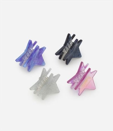 Kit 04 de Pinzas para el Pelo en Formato Estrellas - Talle U 2