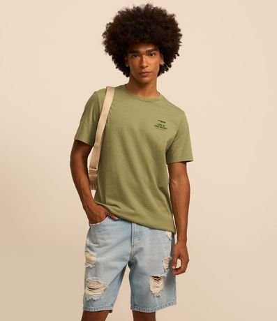 Bermuda Slim en Jeans Denim Destroyed y Bajo a Hilo 2