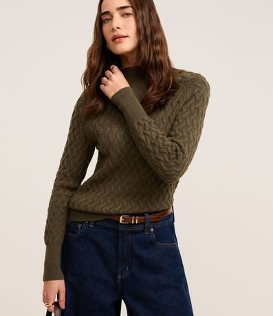 Suéter en Punto con Textura Zig Zag 2