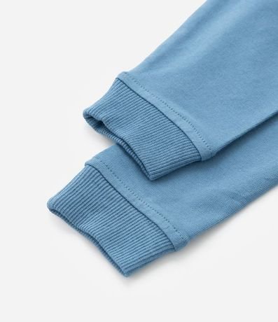 Pantalón Infantil con Cintura Plegada y Puños Canalé - Talle RN a 18 Meses 4