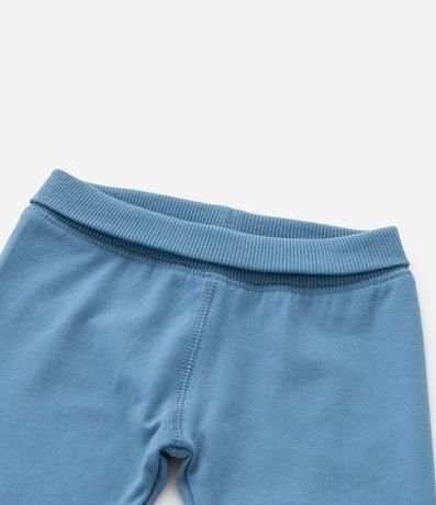 Pantalón Infantil con Cintura Plegada y Puños Canalé - Talle RN a 18 Meses 5