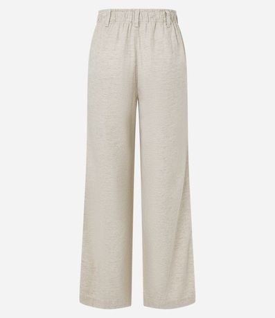 Pantalón Recto en Sarga con Pliegues 6