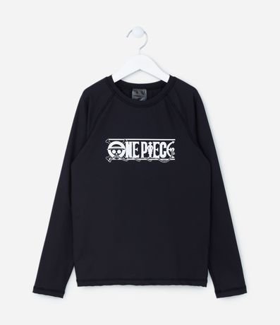 Remera Infantil con protección UV y Estampa One Piece - Talle 5 a 14 años