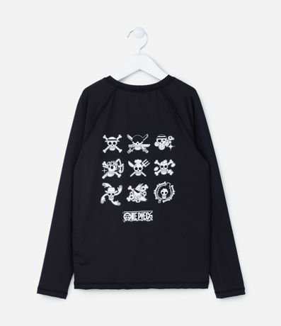 Remera Infantil con protección UV y Estampa One Piece - Talle 5 a 14 años 2