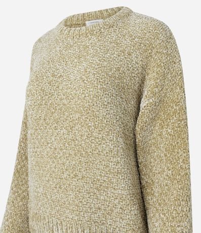 Suéter en Chenille con Cuello Redondo 8