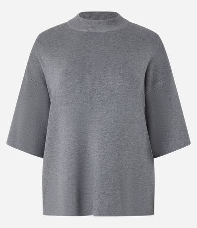 Blusa en Punto con Sisa Deslocada y Manga Amplia 5