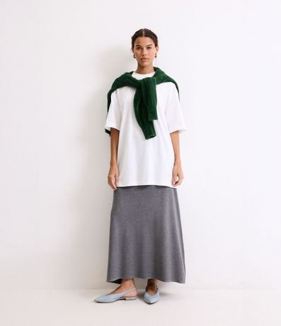 Pollera Evasê Midi en Punto con Caida Leve 1