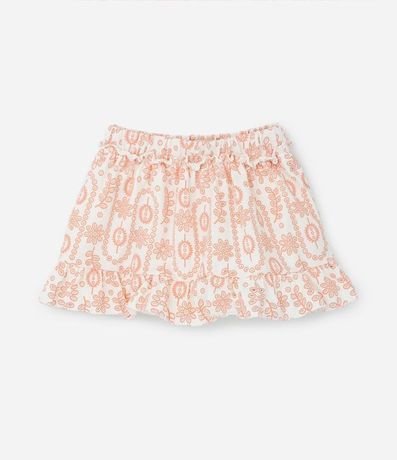 Conjunto Infantil en Laise con Blusa Balonê y Lazo en el Hombro - Talle 1 a 5 años 4