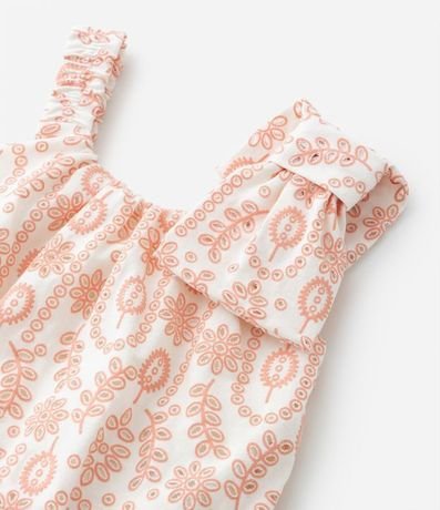 Conjunto Infantil en Laise con Blusa Balonê y Lazo en el Hombro - Talle 1 a 5 años 5