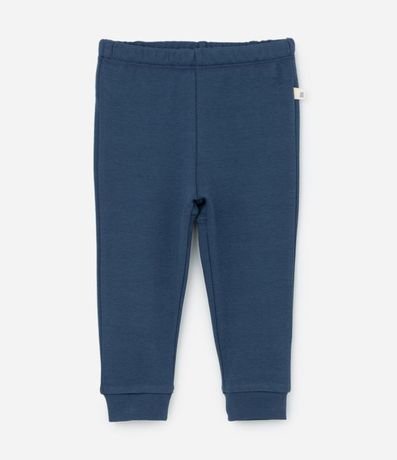 Kit 02 Pantalones Básicos Infantiles en Suedine con Puños Largos - Talle 0 a 18 meses 3